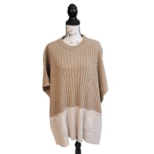 Cocogio Wool Blend Women Sweater Poncho Cape Comfy Alpaca One‎ Size Fits Most